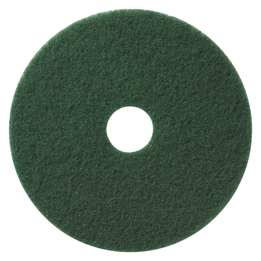 Americo Pad for Scrubbing Floors, 20in Diameter, Green, Box Of 5