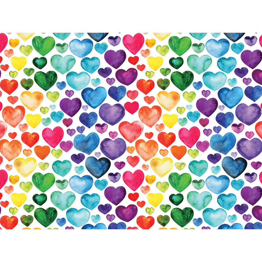 Willow Creek Press 500-Piece Puzzle, Rainbow Hearts