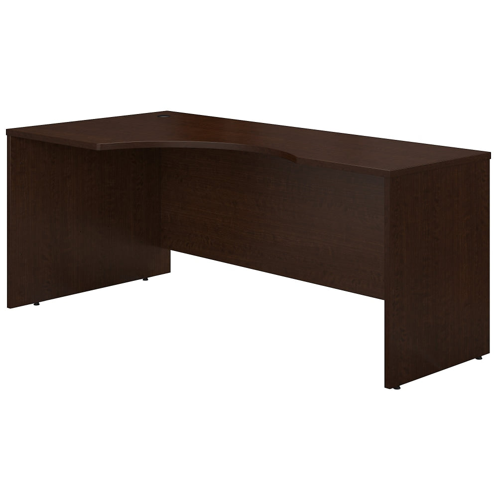 Bush Business Furniture Components 72inW Corner Left-Hand Computer Desk, Mocha Cherry, Standard Delivery