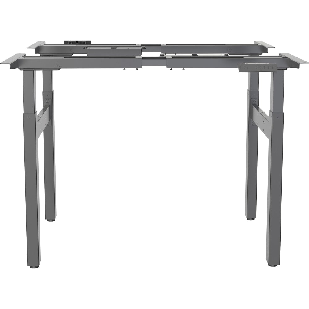 Lorell 2-Tier Sit/Stand Double Base - 220 lb Capacity - 28.30in to 46in Adjustment - 71in Height x 42.50in Width x 22in Depth - Assembly Required - 1 Each