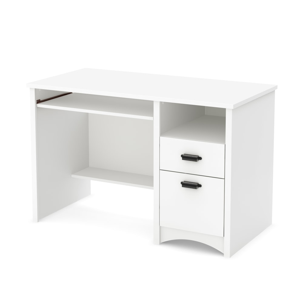 South Shore Gascony 46inW Computer Desk, Pure White