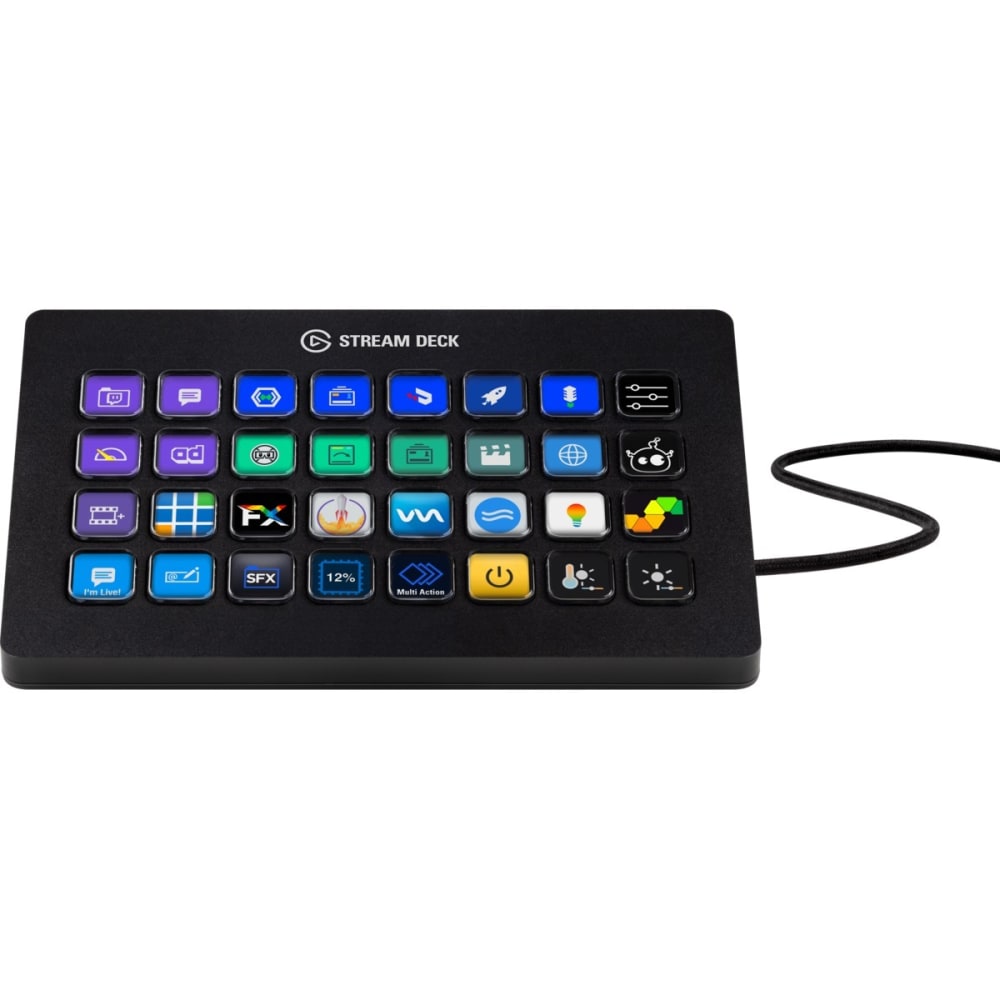 Corsair Stream Deck XL Keypad - Cable Connectivity - USB 3.0 Interface - 32 Key - Windows, Mac OS