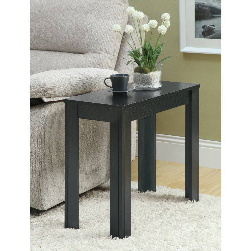 Monarch Specialties Modern Accent Table, Rectangular, Black Oak