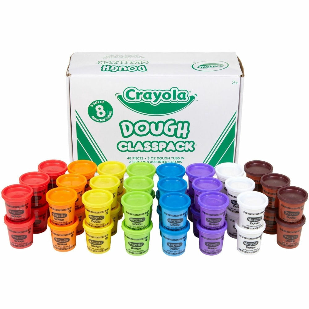 Crayola Dough Classpack Canisters, Assorted Colors, Pack Of 48 Canisters