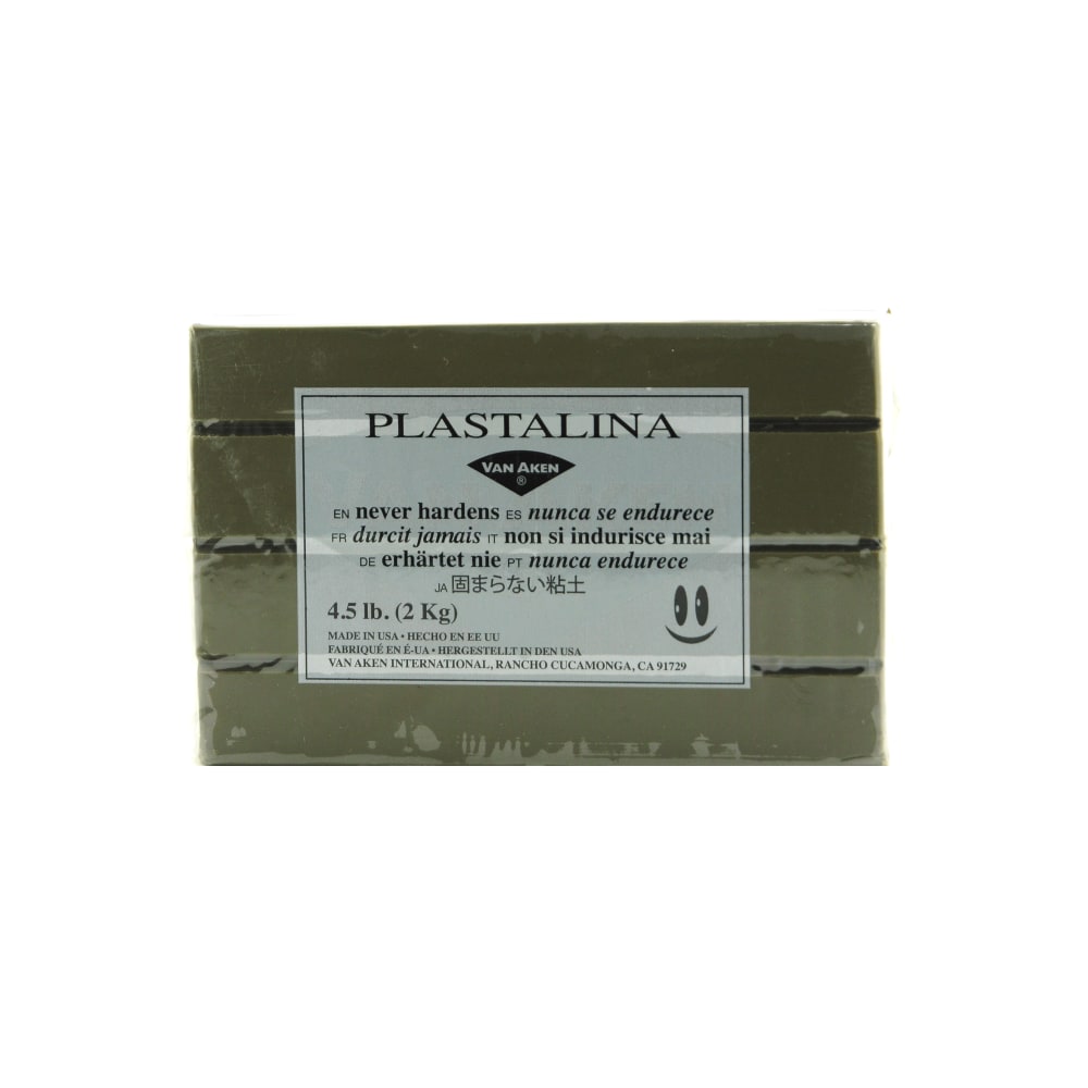 Van Aken Plastalina Modeling Clay, 4 1/2 Lb, Sculptor Gray