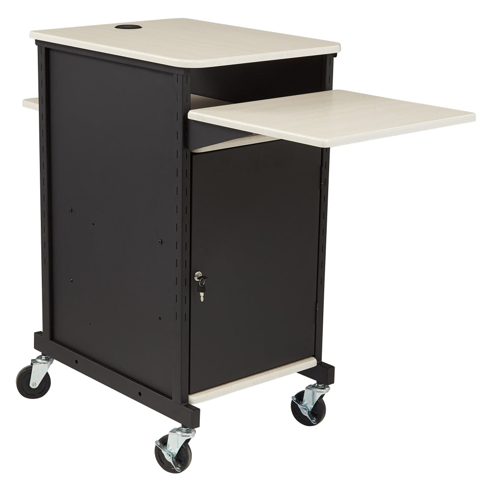 Oklahoma Sound? Jumbo Presentation Cart, Ivory/Black