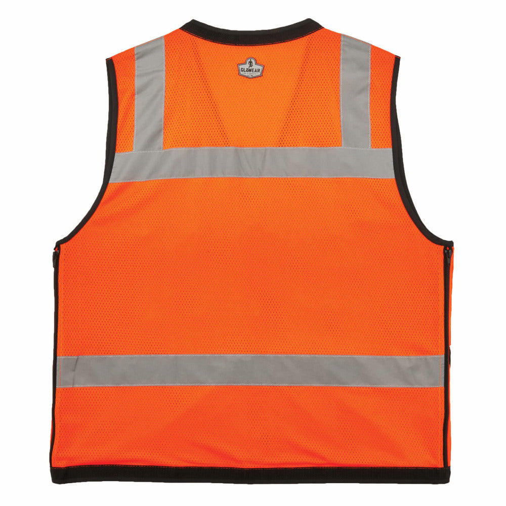 Ergodyne GloWear Safety Vest, Heavy-Duty Mesh, Type-R Class 2, Large/X-Large, Orange, 8253HDZ