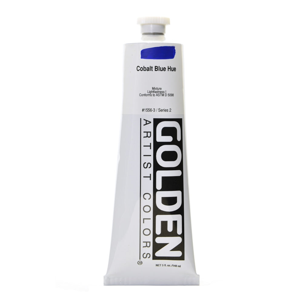 Golden Heavy Body Acrylic Paint, 5 Oz, Cobalt Blue Hue