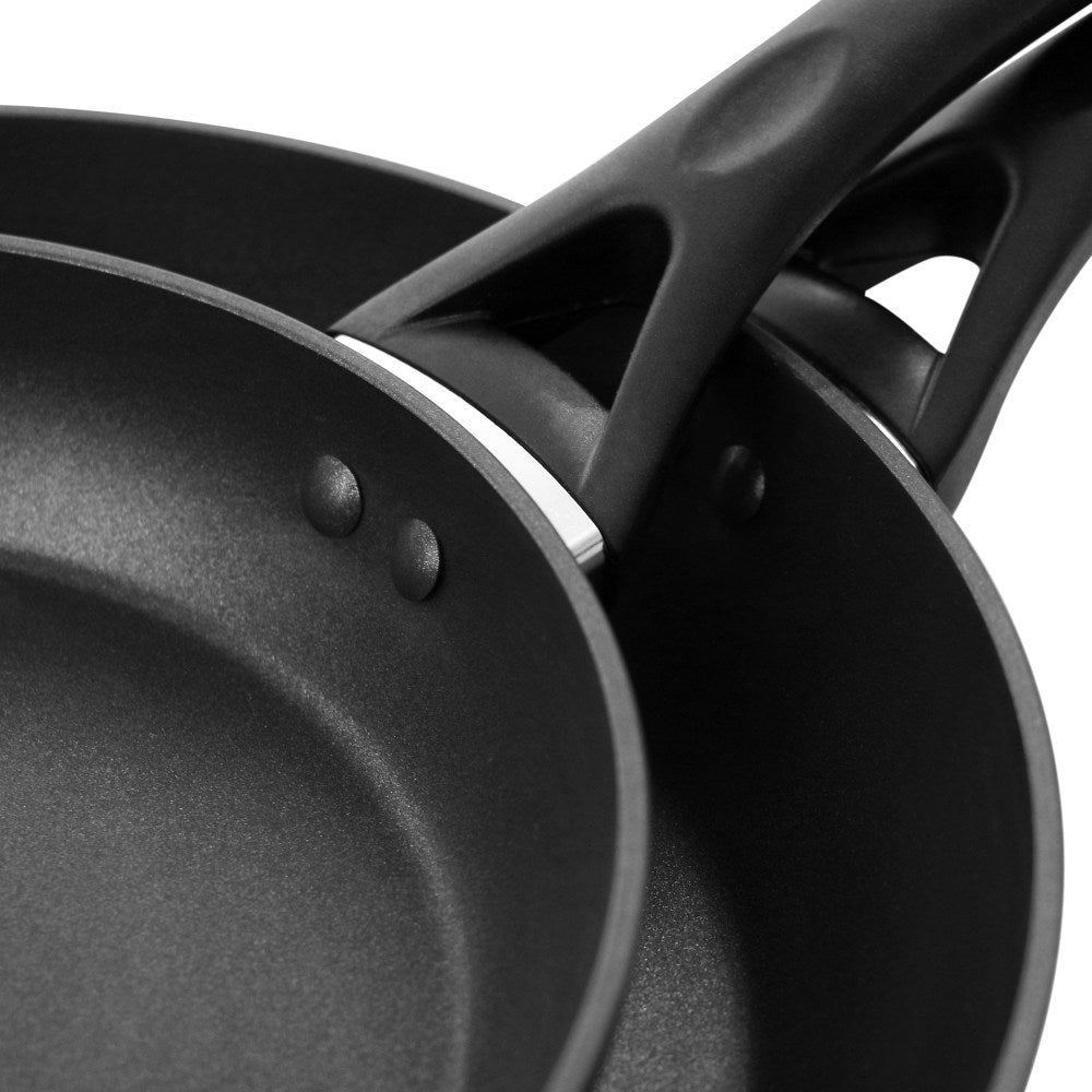 Oster 2-Piece Non-Stick Aluminum Frying Pan Set, Black