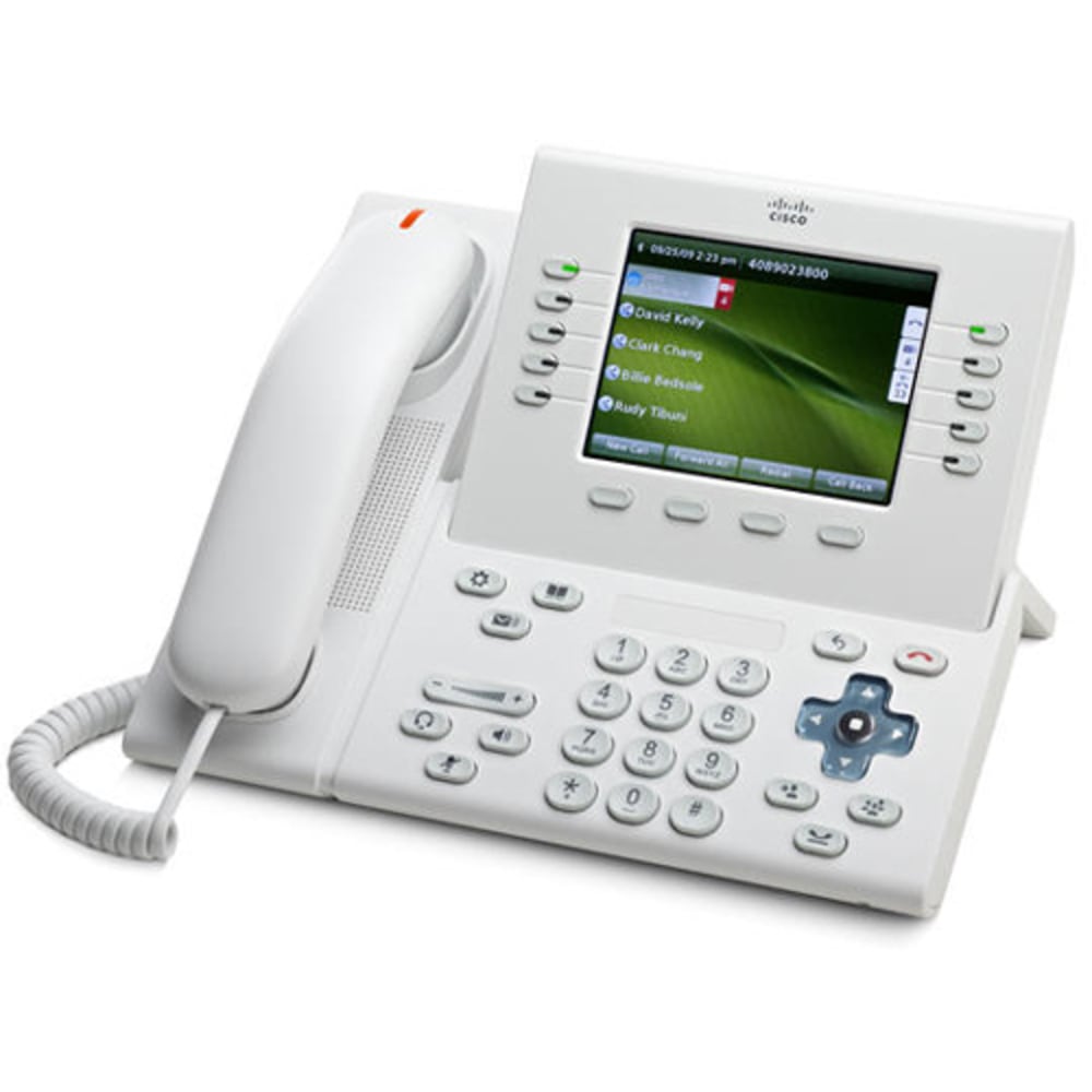 Cisco Slimline Handset for IP Phone - 5in Screen Size - USB - White