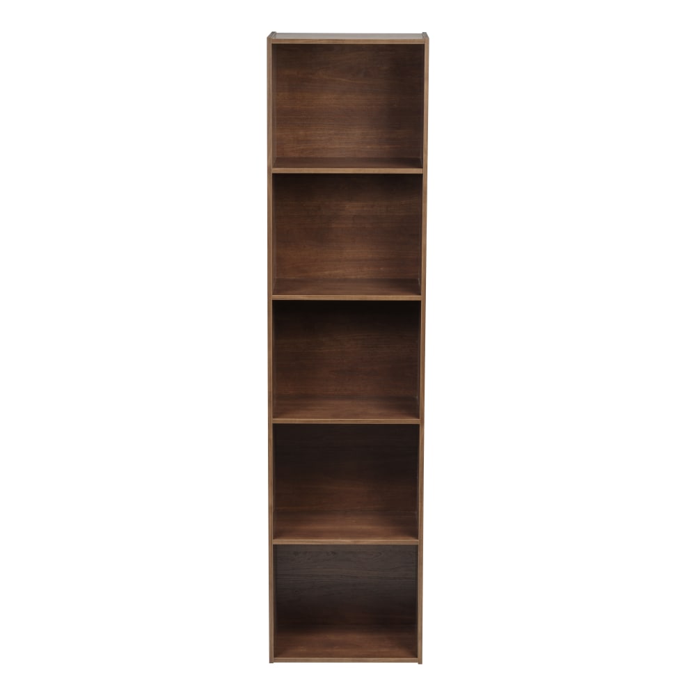 IRIS Yama 67inH 5-Tier-Shelf, Brown