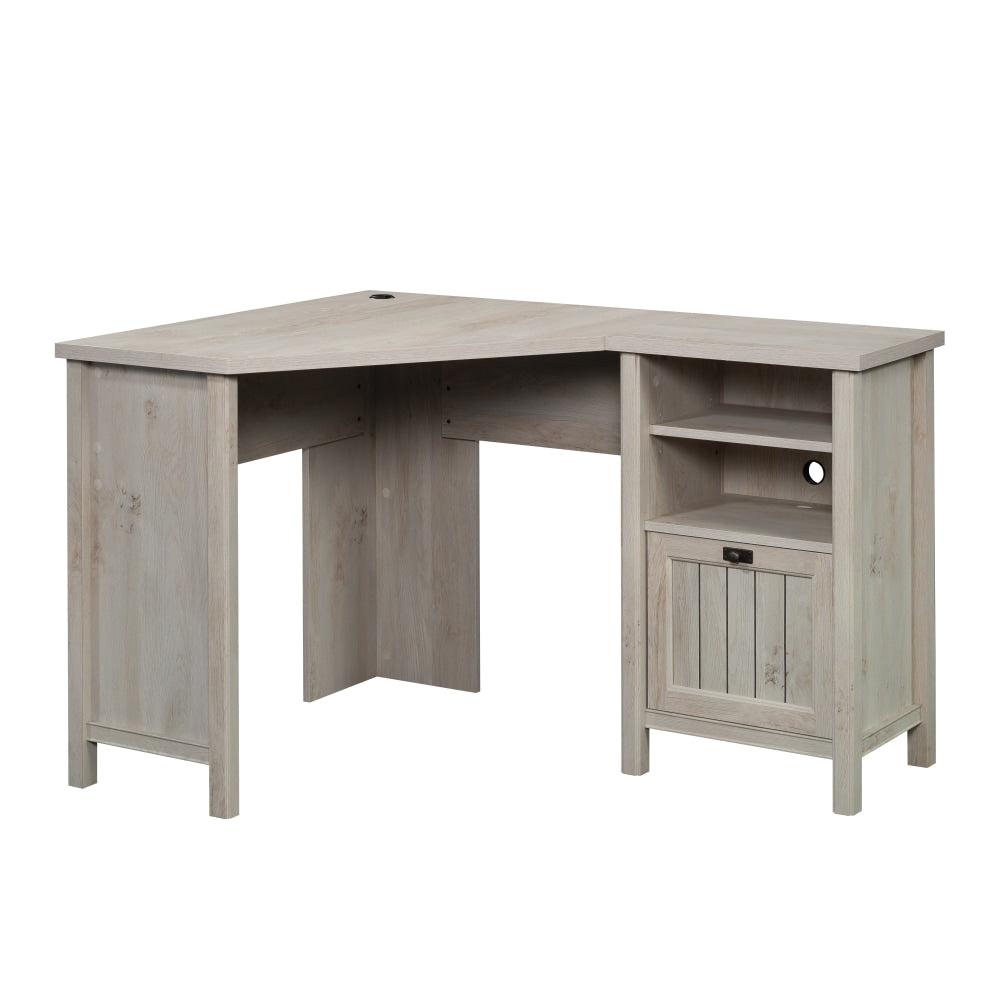 Sauder Costa 56inW Corner Desk, Chalked Chestnut