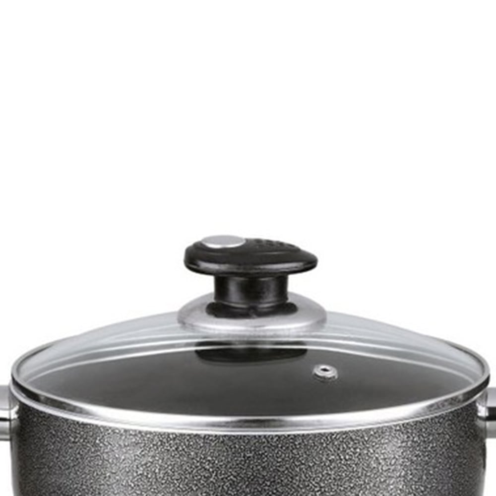 Brentwood 2-Quart Aluminum Non-Stick Dutch Oven, Gray