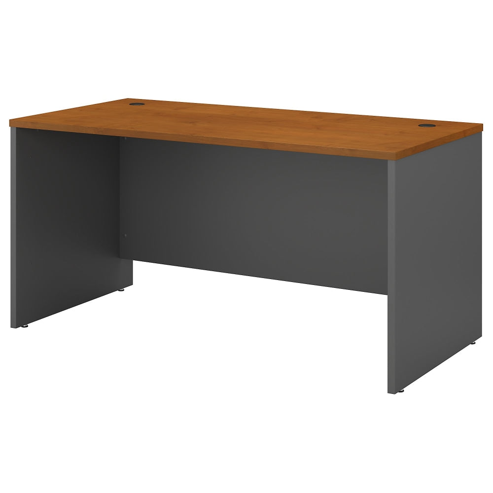 Bush Business Furniture Components 60inW Office Computer Desk, Natural Cherry/Graphite Gray, Standard Delivery