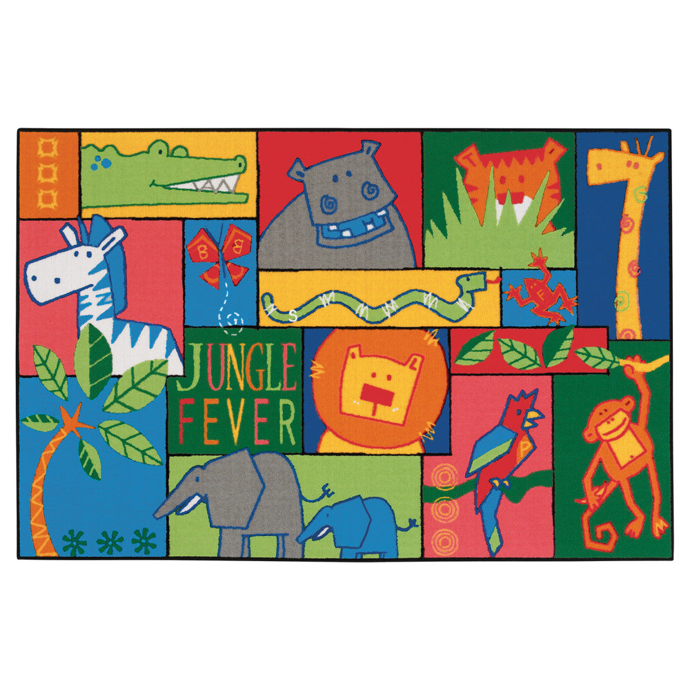 Carpets for Kids KID$Value Rugs Jungle Fever Rug, 3ft x 4 1/2ft , Multicolor