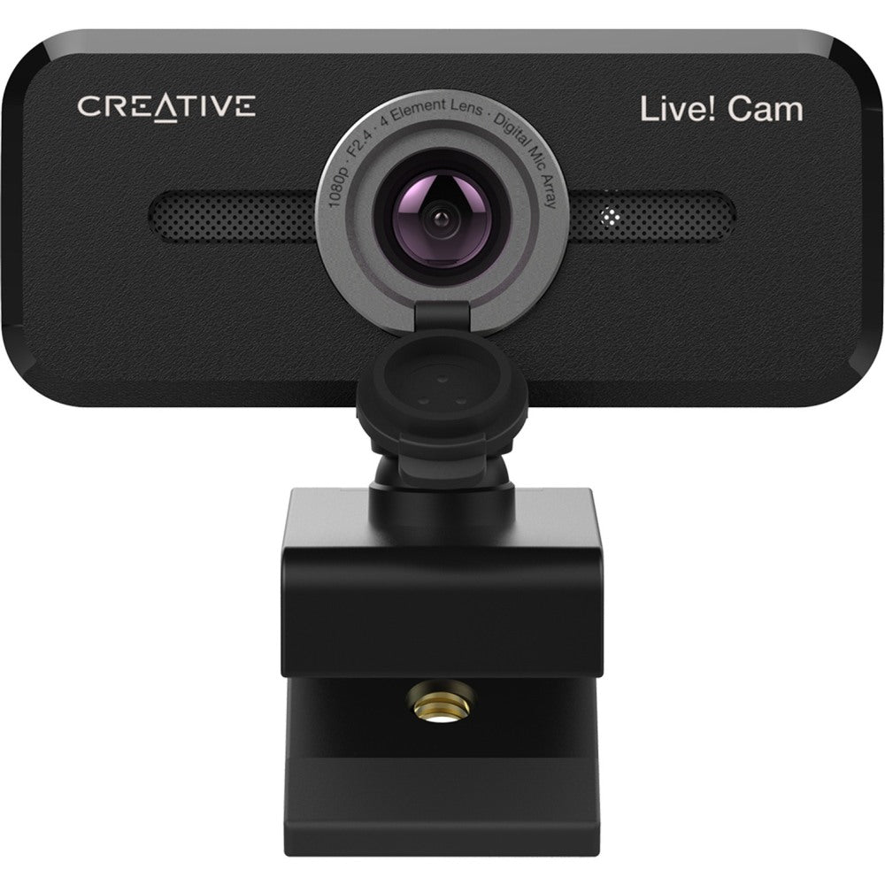 Creative Live! Cam Sync 1080p V2 Webcam - 2 Megapixel - 30 fps - Black - USB 2.0 - 1 Pack(s) - 1920 x 1080 Video - CMOS Sensor - Microphone - Computer, Notebook, Monitor