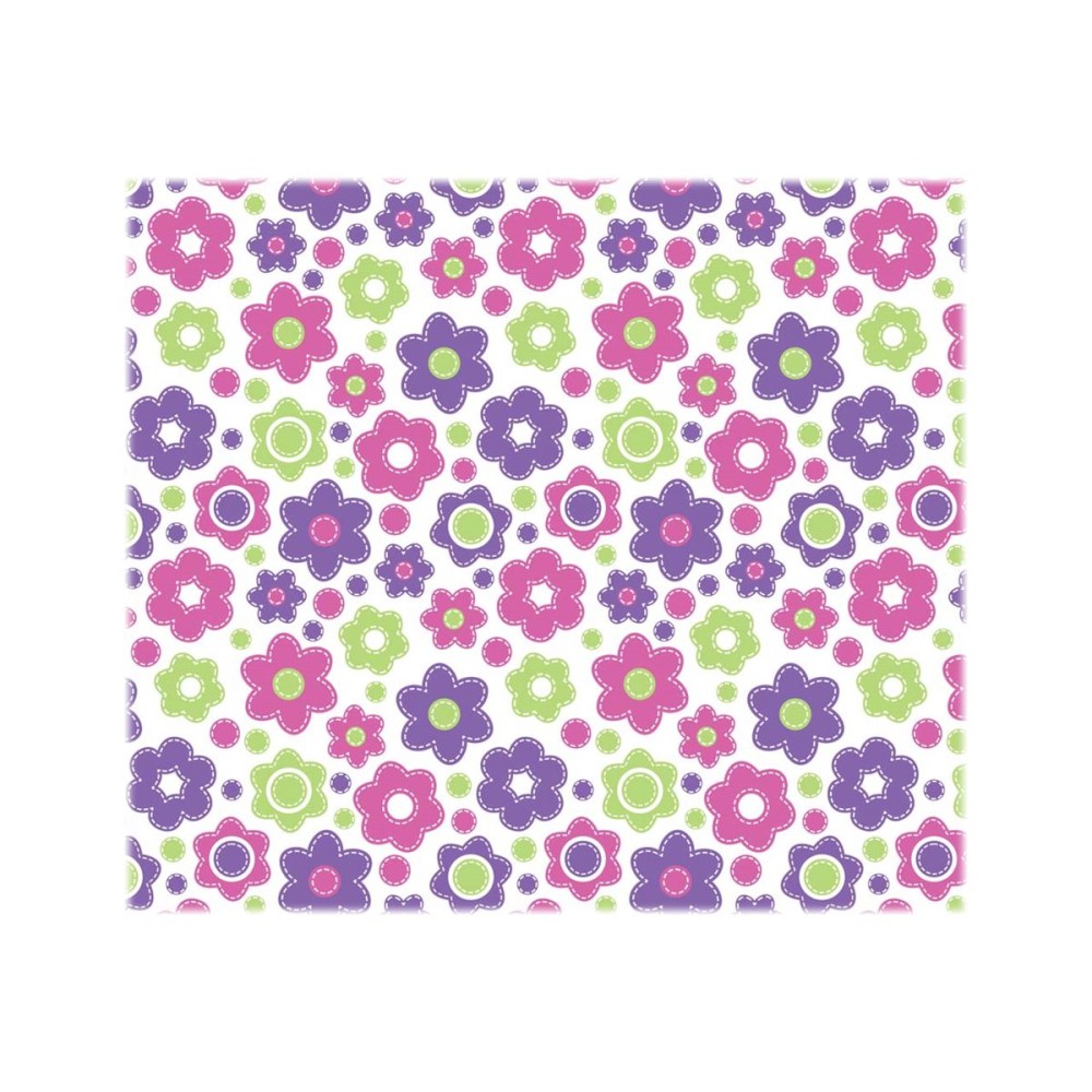 Deflecto FashionMat - Floor mat for classroom, home, home office - rectangular - 89 x 101.6 cm - lazy daisies