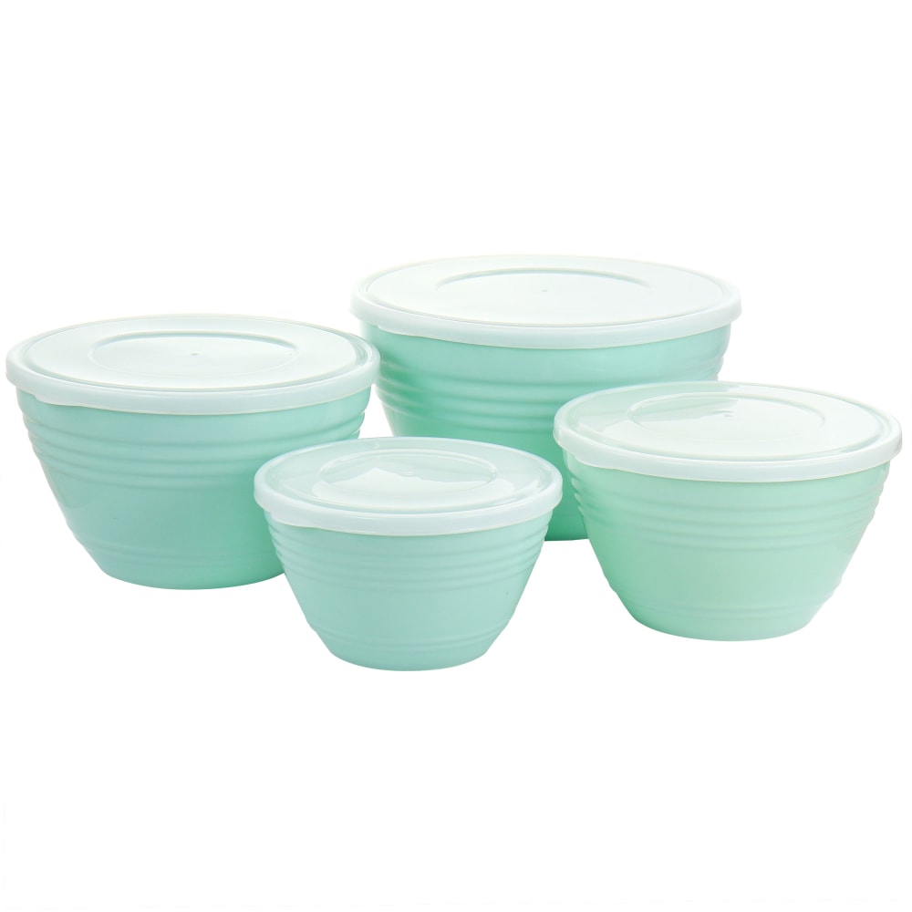 Martha Stewart 8-Piece Bowl Set, Turquoise