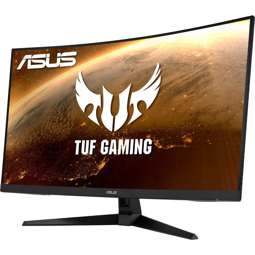 TUF VG32VQ1B 32in Class WQHD Curved Screen Gaming LCD Monitor - 16:9 - Black - 31.5in Viewable - Vertical Alignment (VA) - LED Backlight - 2560 x 1440 - 16.7 Million Colors - FreeSync Premium - 250 Nit Maximum - 1 ms - MPRT Refresh Rate - Speakers