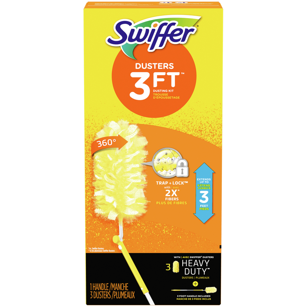 Swiffer 360 deg. Dusters Extender Kit, White