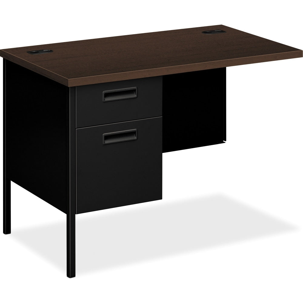 HON Metro Classic 42inW Desk Return, Mocha/Black