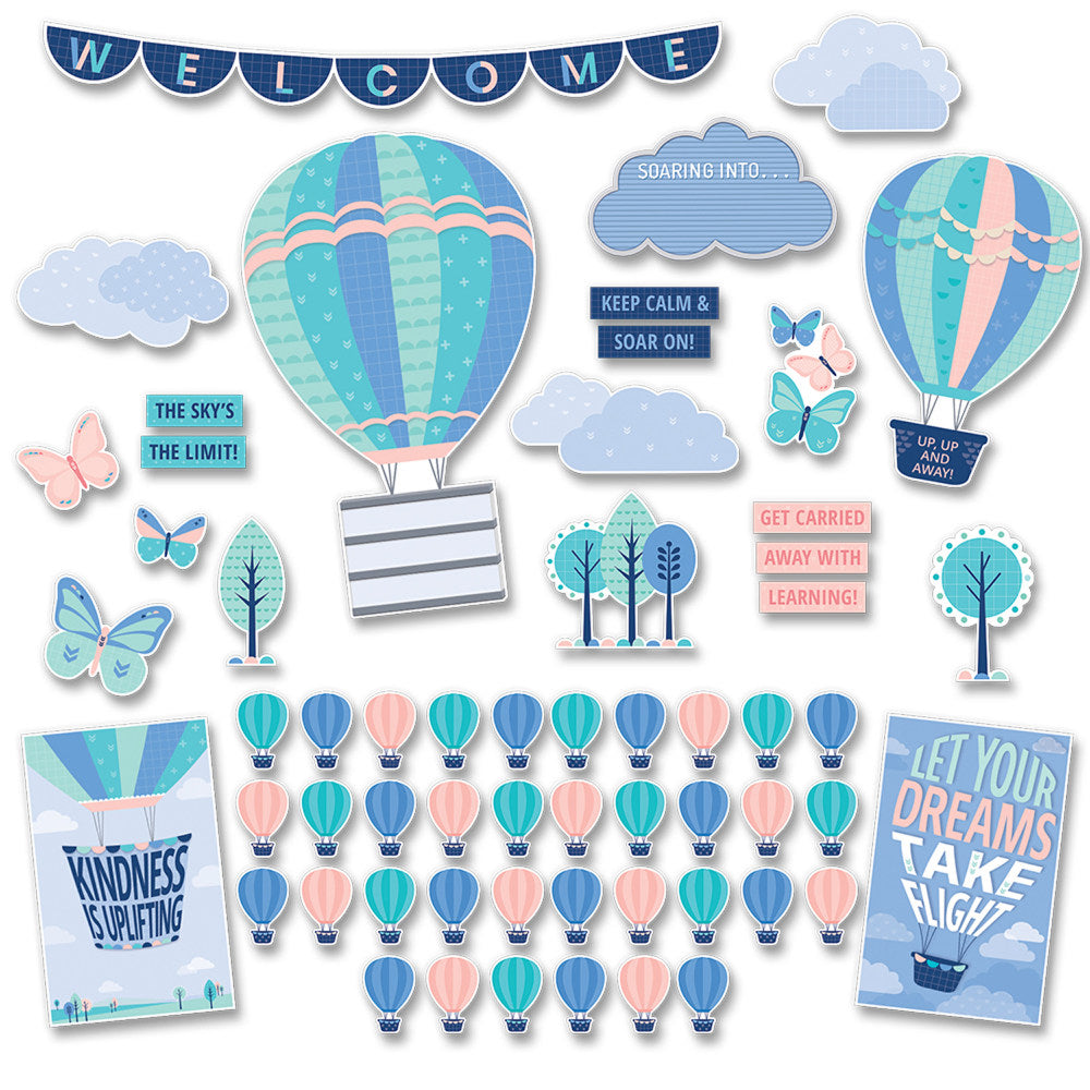 Creative Teaching Press Calm & Cool Soaring High Bulletin Board Set