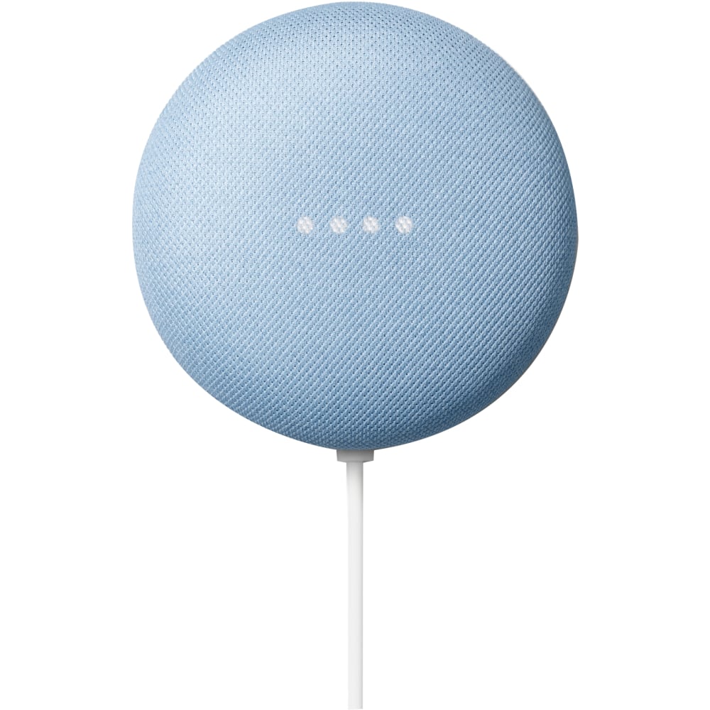 Google Nest Mini Smart Home Speaker, Google Assistant Supported, Blue Sky