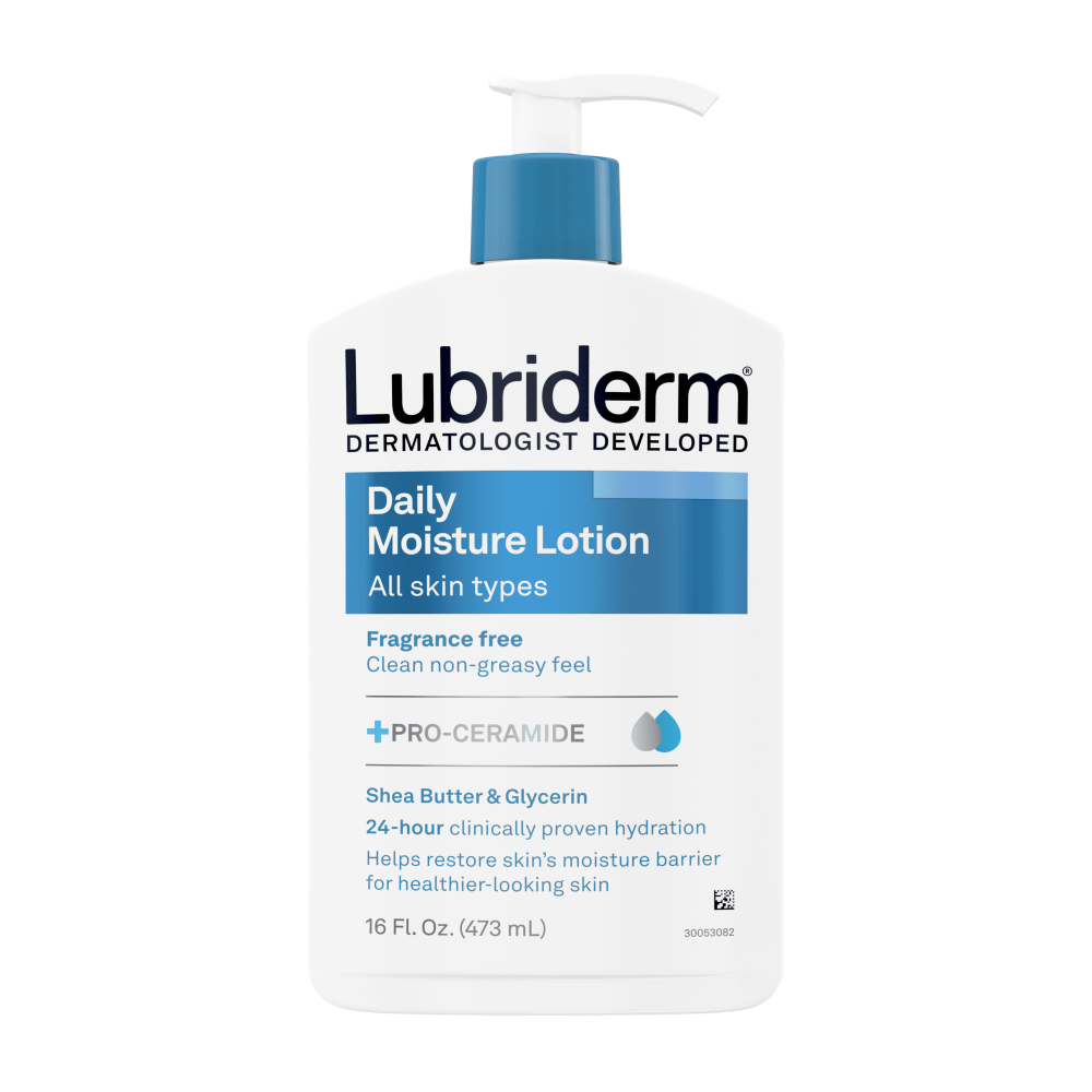 Lubriderm Daily Moisture Lotion + Pro-Ceramide, Unscented, 16 fl. oz