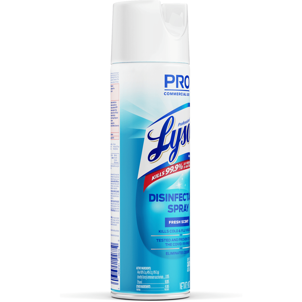 Lysol Professional Disinfectant Spray, Fresh Scent, 19 Oz Bottle