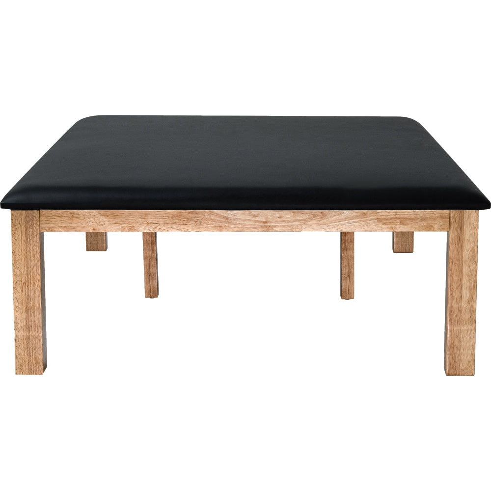 Alpine AdirMed Upholstered Wooden Massage Therapy Treatment Table, Black/Oak