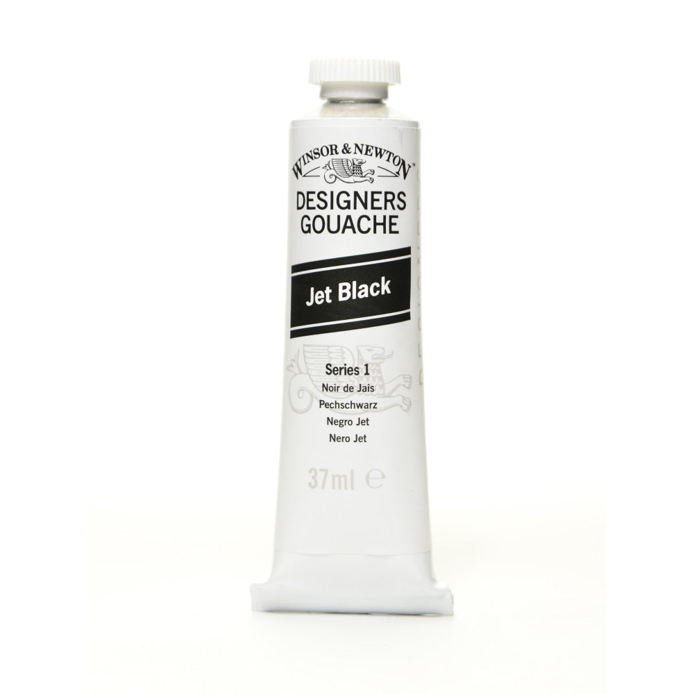 Winsor & Newton Designers Gouache, 14 mL, Jet Black, 335