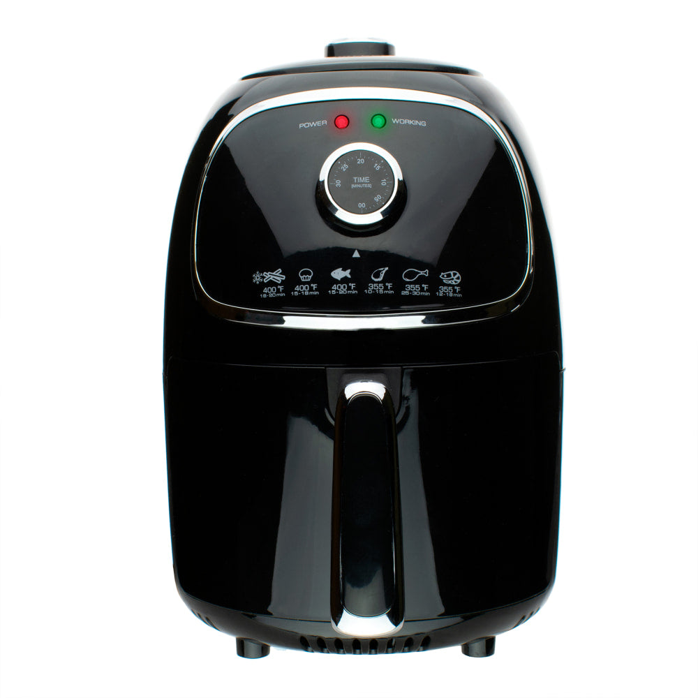 Brentwood 2-Quart Electric Air Fryer, Black/Silver