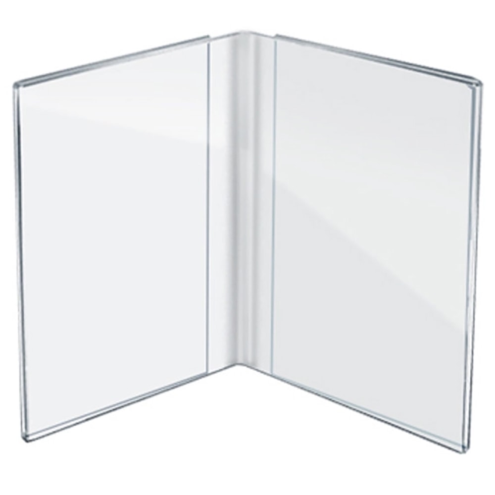 Azar Displays Side-By-Side Acrylic Photo Frames, 6in x 4in, Clear, Pack Of 2 Frames