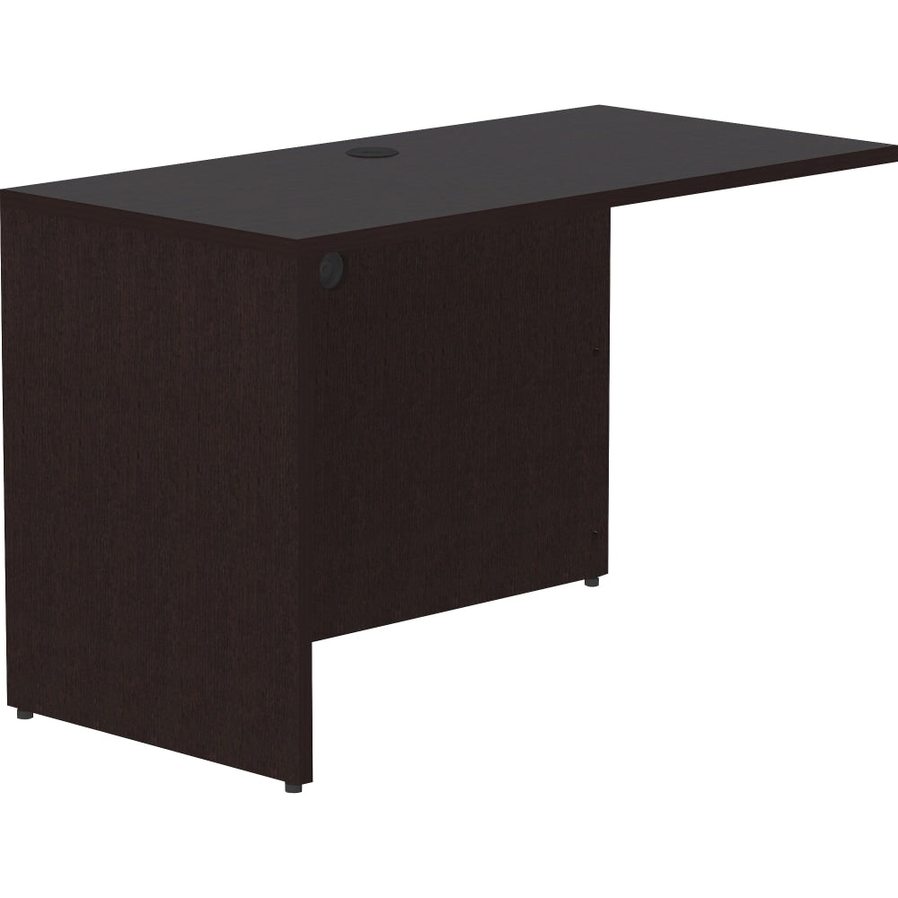 Lorell Essentials 48inW Desk Return, Espresso