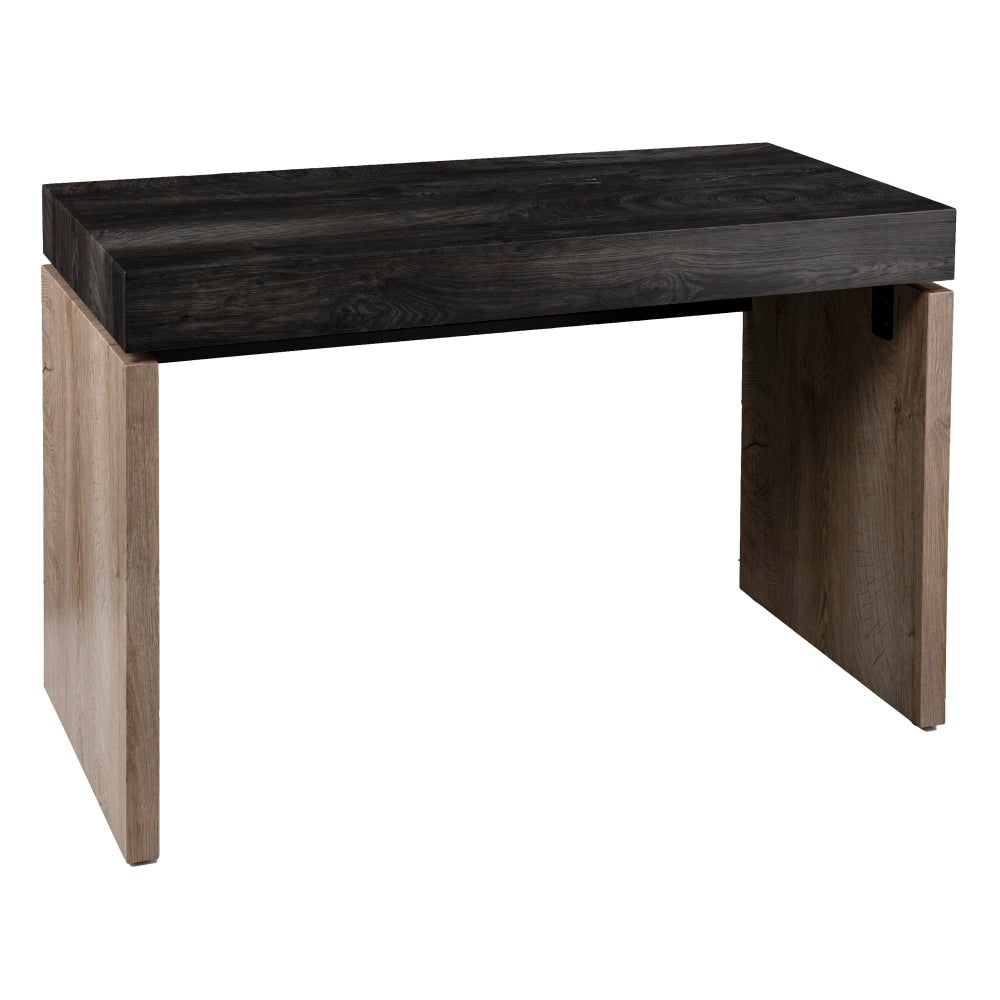 SEI Furniture Hapsford 46inW Writing Desk, Black/Natural