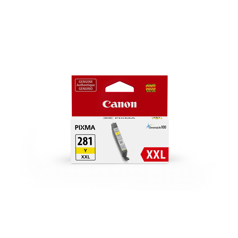 Canon CLI-281 ChromaLife 100+ Yellow Extra-High-Yield Ink Tank, CLI-281 XXL