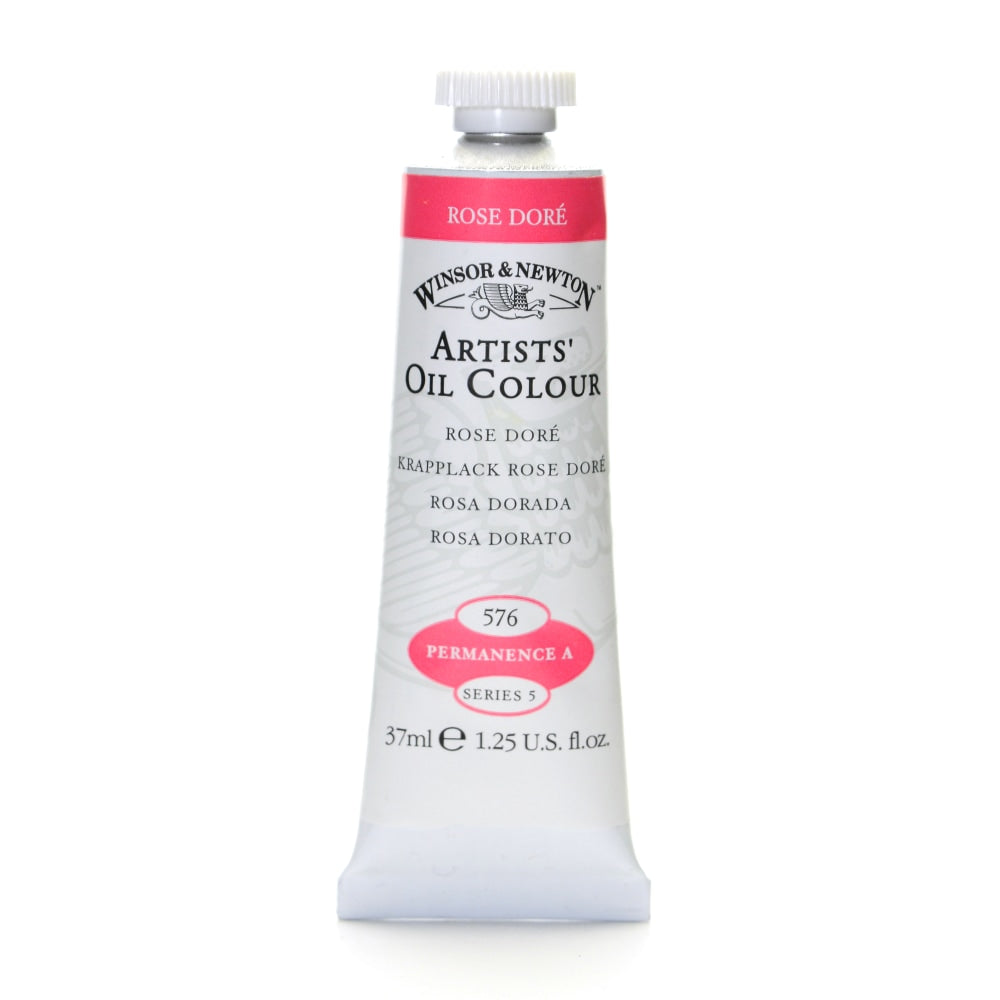 Winsor & Newton Artists Oil Colors, 37 mL, Rose Dore, 576