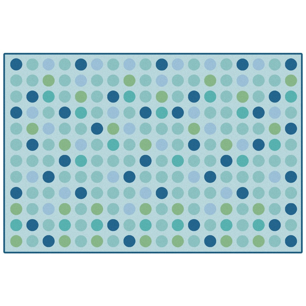 Carpets for Kids KID$Value PLUS Microdots Decorative Rug, 6ft x 9ft , Light Blue