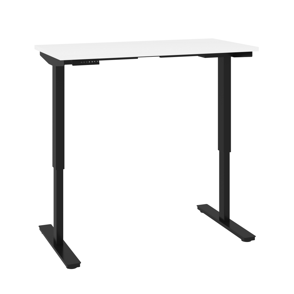 Bestar Universel Electric 48inW Standing Desk, Electric, White