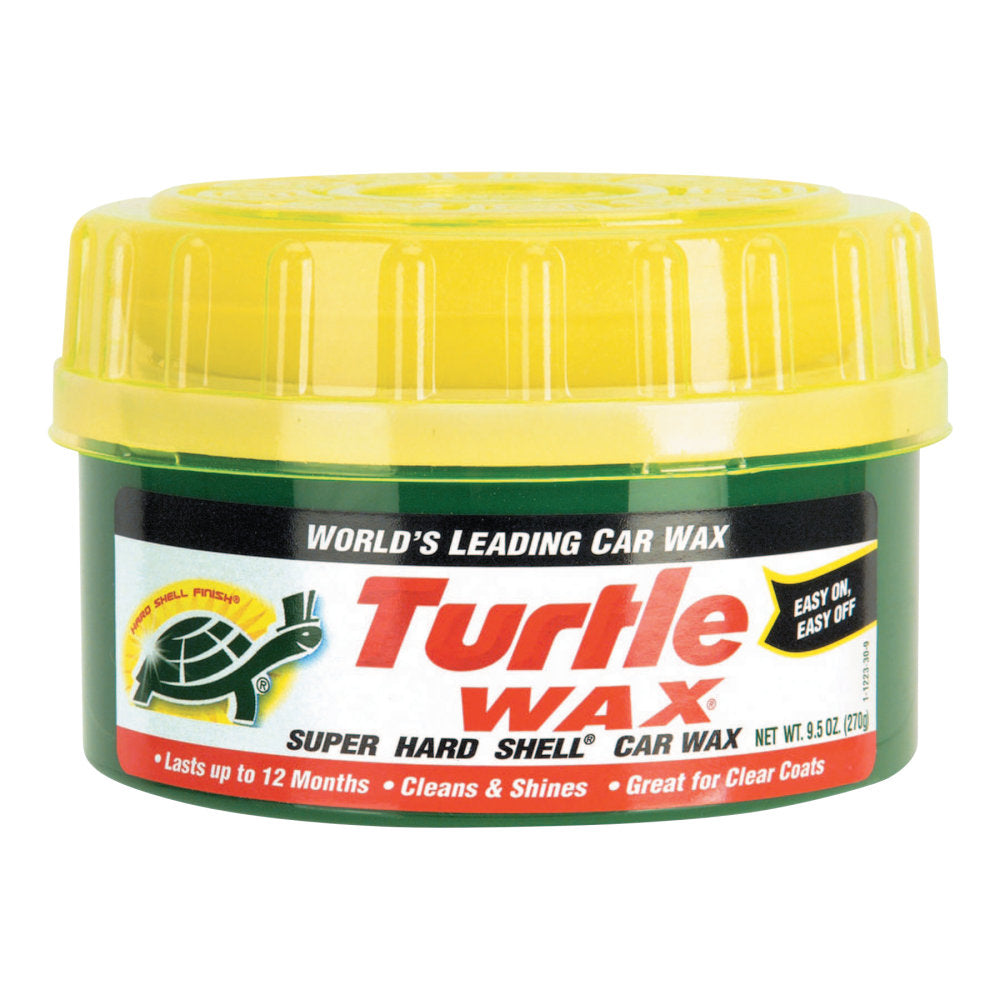 Turtle Wax Super Hard Shell Paste Car Wax, 9.5 Oz Bottle, Pack Of 6