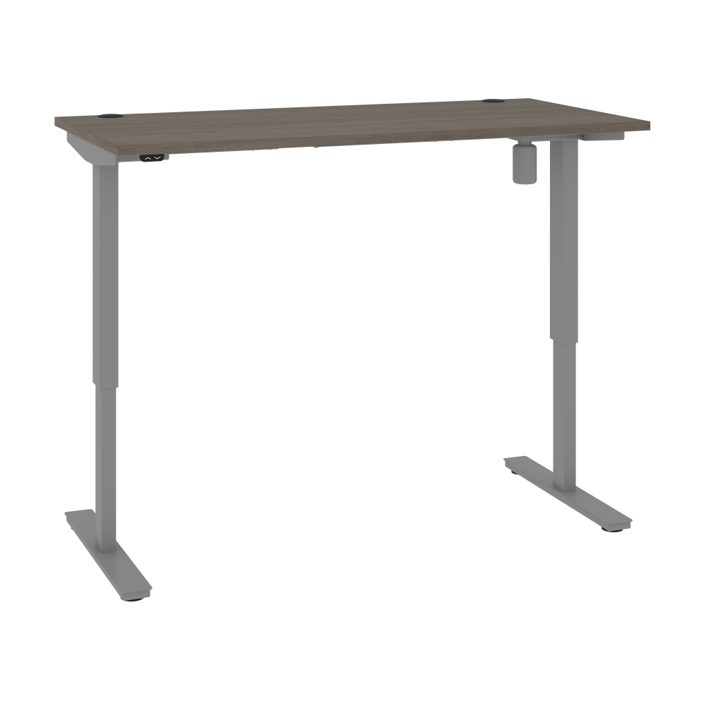 Bestar Upstand Electric 60inW Standing Desk, Bark Gray