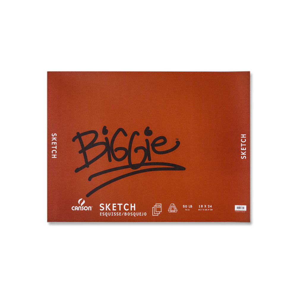 Canson Biggie Sketch Pad, 18in x 24in, Pack Of 120 Sheets