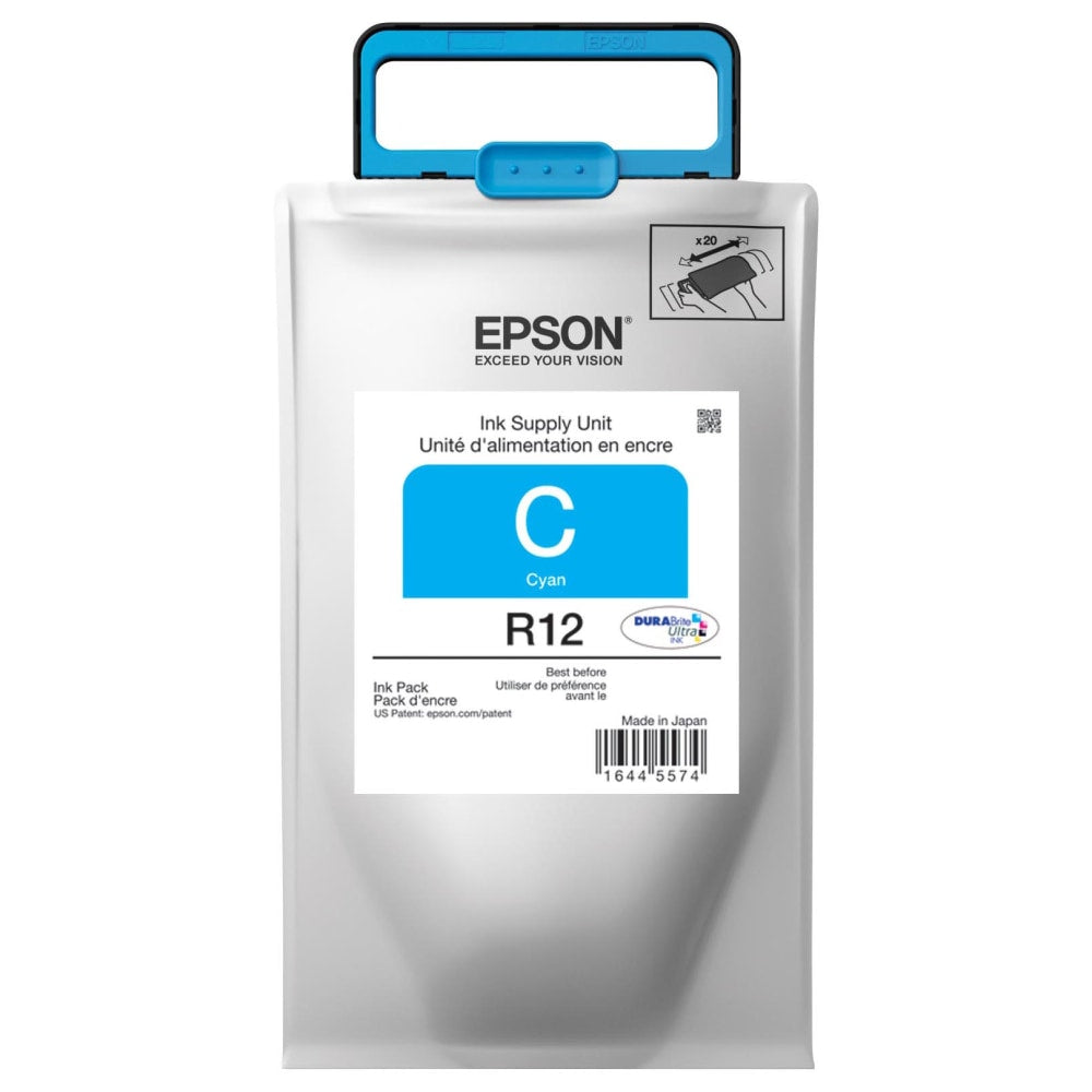 Epson R12 DuraBrite Ultra Ink Cyan Cartridge, TR12220