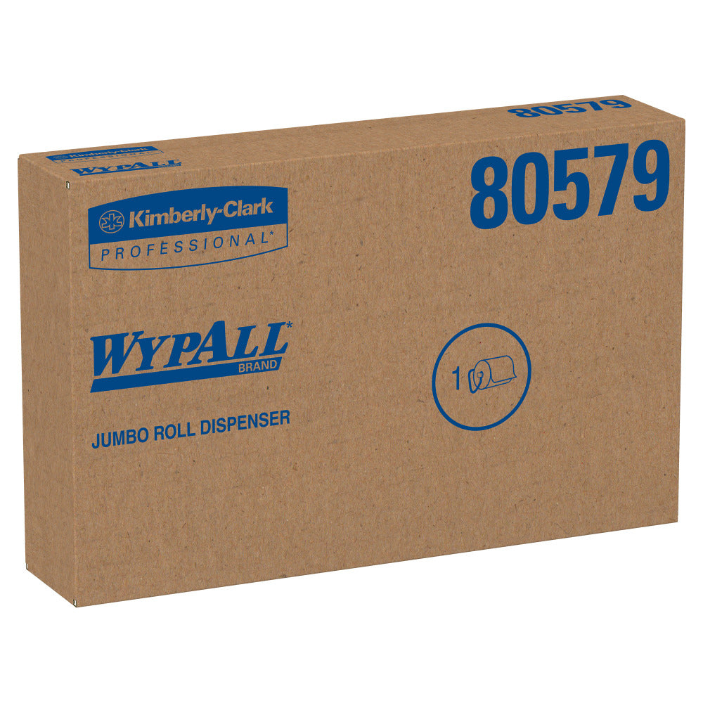 WypAll Wall-Mounted Dispenser For WypAll And Kimtech Jumbo Roll Wipes, Black