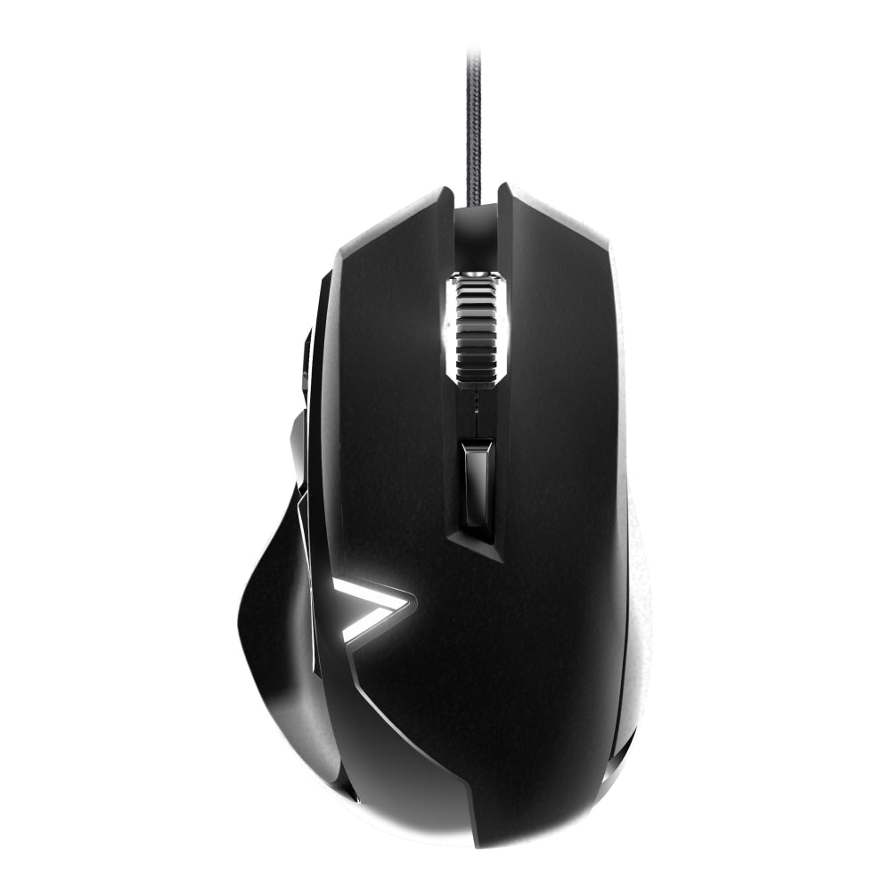 Azio Aventa Backlit USB Optical Gaming Mouse, 5inH x 3.1inW x 1.7inD, Black, GM-AVENTA-01