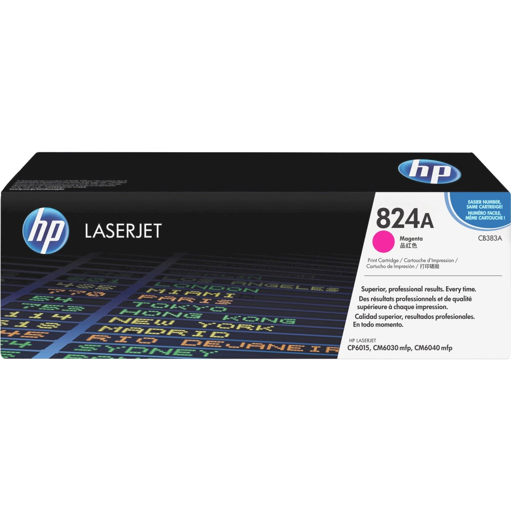 HP 824A Magenta Toner Cartridge, CB383A