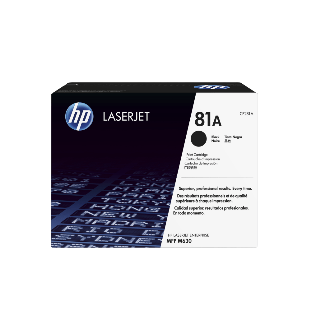 HP 81A Black Toner Cartridge, CF281A