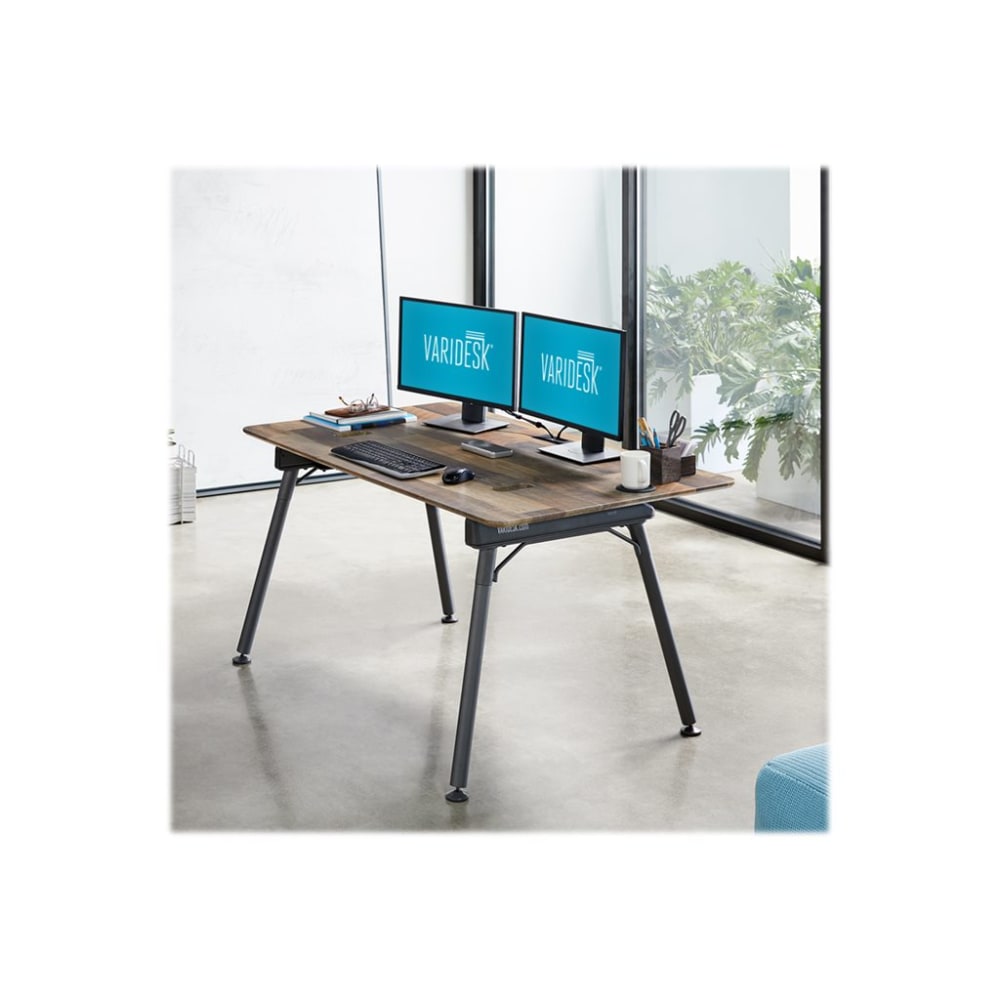 VARIDESK ProDesk 60 - Sit/standing desk - reclaimed wood