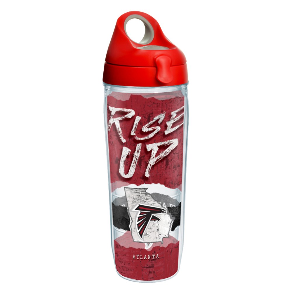 Tervis NFL Statement Water Bottle With Lid, 24 Oz, Atlanta Falcons