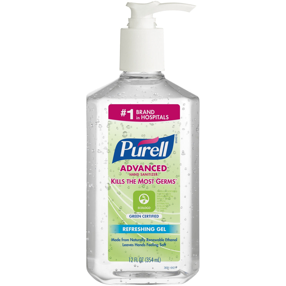 Purell ADX Advanced Green Certified Gel Instant Hand Sanitizer, 354.9 mL